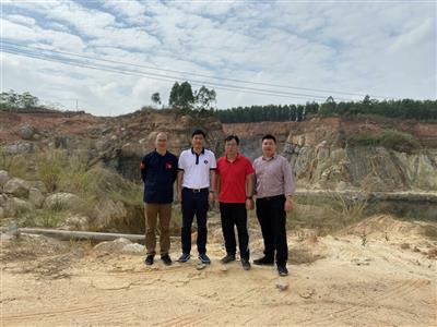 趙伯廷率隊赴欽州市欽南區考察意向合作礦點