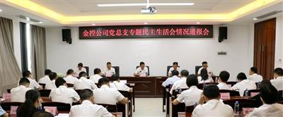 【不忘初心 牢記使命】金控公司黨總支“不忘初心 牢記使命”專題民主生活會情況通報會召開