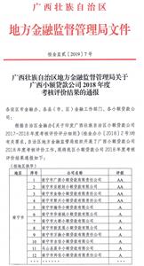 大都小貸公司獲評廣西“A級”小額貸款公司