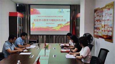 金品公司黨支部召開黨史學習教育專題組織生活會