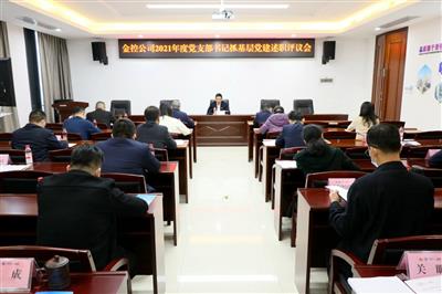公司召開2021年度所屬黨組織書記抓基層黨建工作述職評議會